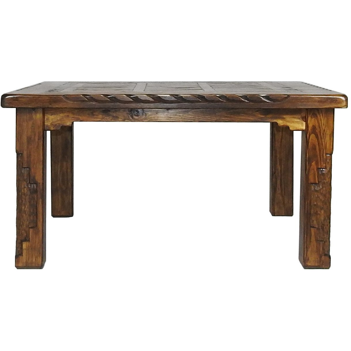 5'x5' Southwest Square Dining Table and 8 Southwest Brown Chair