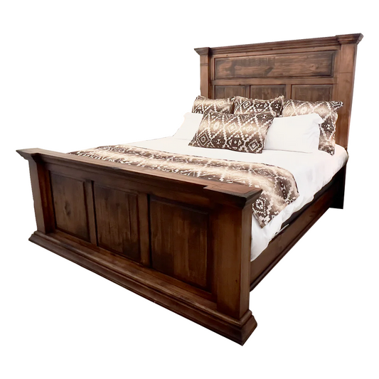 Floresville Crown Charm Rustic Bed